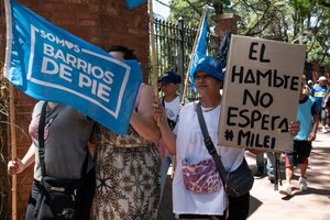 Convocan a una marcha federal "contra el hambre" para el encuentro entre Javier Milei y los gobernadores (Fuente: Télam)