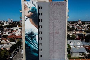 Avanza el mural más grande de Mar del Plata