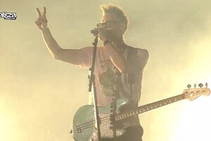"Segundo, Francia": el guiño de Blink 182 a la selección argentina en el Lollapalooza 2024
