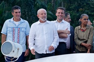 Brasil: Lula recibió a Macron en la Amazonia  (Fuente: AFP)