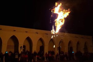 Cachi: la tradicional quema de San Judas, atravesada por la política actual (Fuente: Gentileza de Patricia Ayala)