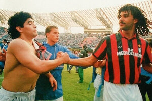 Si Diego jugaba en el Milan