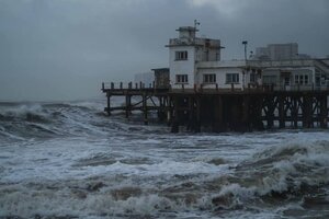 Destrozos en Mar del Plata por el paso de un ciclón subtropical