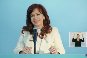 El discurso de Cristina Kirchner hoy en Quilmes