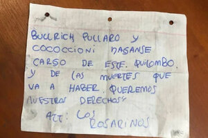 Más amenazas a Bullrich y a Pullaro en Rosario