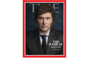 "El radical": Javier Milei llegó a la tapa de la revista Time