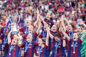 Barcelona ganó otra vez la Champions League femenina (Fuente: EFE)