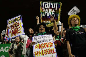 Brasil: feministas organizadas rechazaron un proyecto de ley que endurece las penas por abortar (Fuente: EFE)