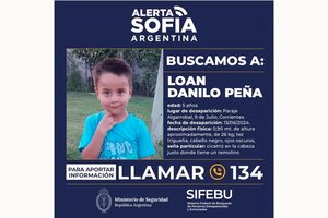 Un niño desaparecido en Corrientes