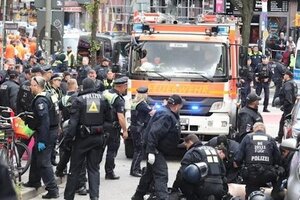 Eurocopa: la policía alemana le disparó a un hombre que amenazaba a hinchas con un hacha y una molotov