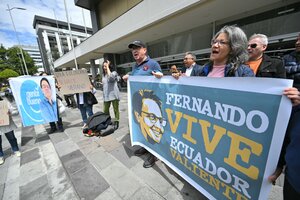 Reclaman investigar quiénes fueron los autores intelectuales del candidato asesinado en Ecuador (Fuente: AFP)