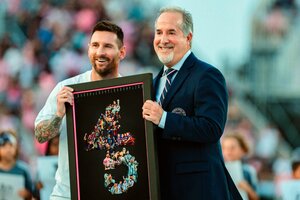 La distinción para Messi, el jugador con más trofeos en la historia del fútbol (Fuente: @InterMiamiCF)