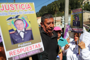 Protestas por un femicidio en un cuartel militar de Ecuador (Fuente: EFE)