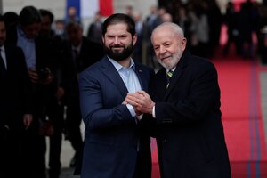 Boric y Lula se reunieron en Chile en una visita marcada por la crisis en Venezuela (Fuente: EFE)