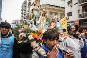 San Cayetano hoy atiende en Plaza de Mayo (Fuente: Joaquín Salguero)