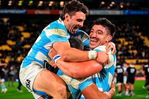 Los Pumas metieron un batacazo inolvidable ante los All Blacks (Fuente: AFP)