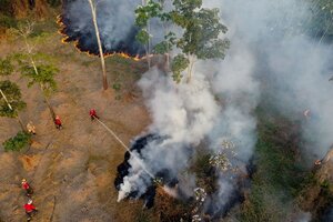 Los incendios registrados en la Amazonia brasileña marcan un nuevo récord (Fuente: AFP)