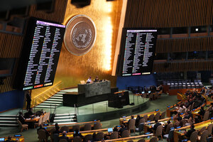 La ONU votó poner fin a la ocupación israelí de territorios palestinos