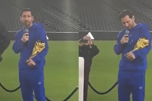 Lionel Messi con la Copa del Mundo (Fuente: Redes sociales)