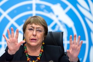 Michelle Bachelet sostuvo que los bombardeos israelíes en Gaza pueden ser "crímenes de guerra"