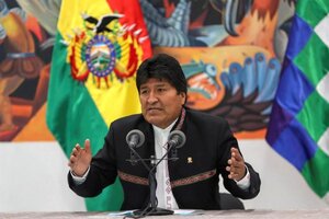 Evo Morales:"Ganamos en la primera vuelta"