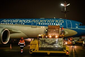 Partió rumbo a Moscú el vuelo número 12 de Aerolíneas para traer más vacunas contra el coronavirus