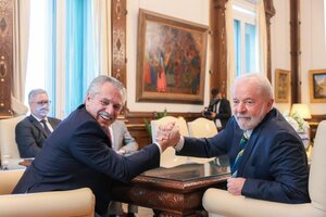 Alberto Fernández recibió a Lula da Silva en la Casa Rosada