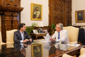 Alberto Fernández se reunió con Eduardo "Wado" de Pedro tras su viaje a España