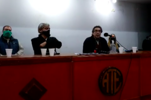 Conferencia de prensa de ATE por espionaje ilegal