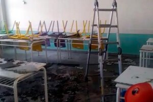 Se incendió una escuela inuagurada por Larreta este año