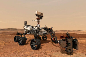 El explorador Perseverance recorrió sus primeros metros en Marte