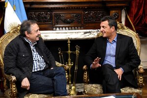 Massa recibió a Alfonsín el nuevo embajador de España