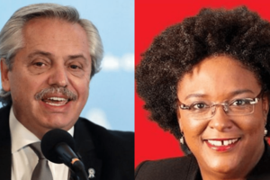 Quién es la primera ministra de Barbados con la que se reunirá Alberto Fernández