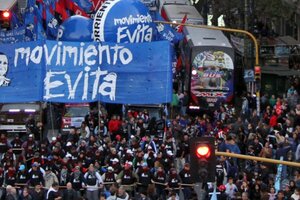 El Movimiento Evita convoca este jueves a una marcha a Plaza de Mayo en apoyo al Gobierno