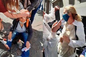 La Policía de la Ciudad reprimió a enfermeros y enfermeras que se manifestaban en la Legislatura