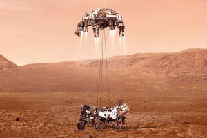 El rover Perseverance de la NASA llegó a Marte en busca de restos de vida en el planeta