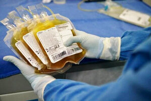 La donación de plasma será ley en la provincia de Buenos Aires