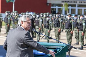 Alberto Fernández presentó un contingente de Gendarmería en La Matanza