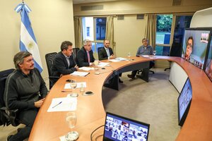 El Presidente mantiene una videoconferencia con los jefes de los bloques de Diputados