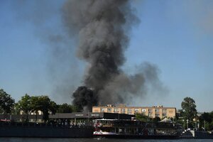 Moscú: se incendió una fábrica de fuegos artificiales