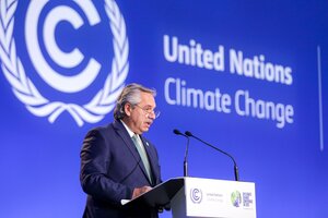 Alberto Fernández: "La acción climática debe alinearse con un desarrollo sostenible en todas sus dimensiones"
