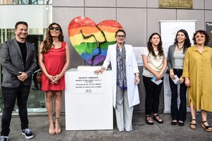 Se inauguró la obra  “Corazón por la diversidad”, un símbolo de la lucha de la comunidad LGTBIQ+