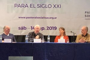 Mario Poli se sumó al pedido por un pacto social "que no sea funcional ni coyuntural" (Fuente: Twitter Pastoral Social de Buenos Aires)