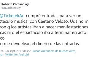 Que Caetano Veloso diga si es kirchnerista (Fuente: Twitter)