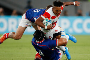 Japón inauguró el Mundial de rugby con una victoria sobre Rusia (Fuente: AFP)