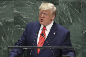 Trump en Naciones Unidas: fronteras cerradas y sanciones contra Irán (Fuente: AFP)