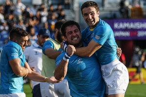 Mundial de rugby: histórico triunfo de Uruguay ante Fiji (Fuente: AFP)