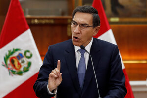 "Peligra la democracia" alerta Vizcarra en Perú (Fuente: EFE)