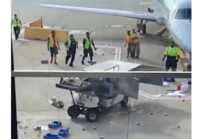 Curioso incidente en un aeropuerto de Chicago  (Fuente: Captura de pantalla)