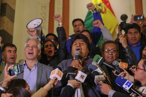 Evo Morales: "Confiamos en el voto del campo" (Fuente: EFE)